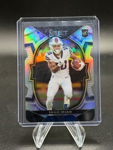 2022 Panini Select KHALIL SHAKIR Rookie Silver Prizm Concourse Die-Cut RC Bills