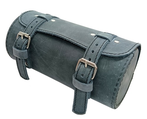 Calyx Genuine Hardwax Leather Bicycle Saddle Bag Tool kit vintage handmade Gift - Picture 6 of 16