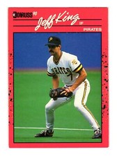 1990 Donruss #480 Jeff King Pittsburgh Pirates
