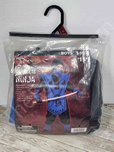 Ninja Halloween Dress Up Cosplay Costume 7 Piece Set Boys Size Small 6-7 - Picture 2 of 4