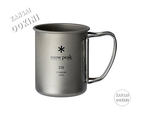 Snow Peak Titanium Single Mug  8.8 fl oz (220 ml)  Capacity 7.8 fl oz (220 ml) - Picture 1 of 5