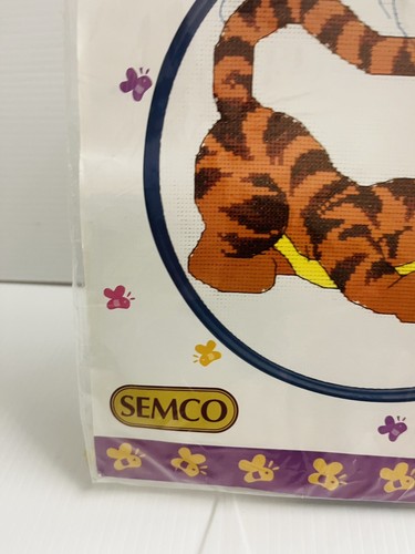 Winnie the Pooh Disney Tamborine Tigger Counted Cross Stitch Semco 20cm Frame - Picture 8 of 17