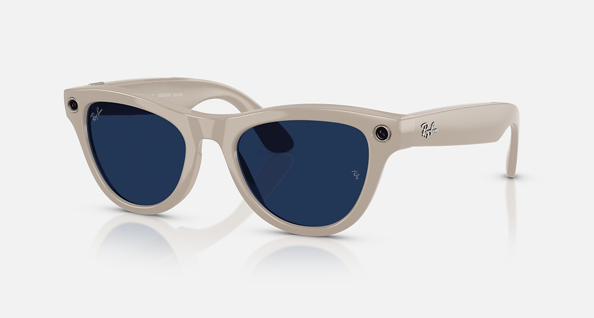 skygrayページです Ray-Ban Meta Skyler Glasses Chalky Grey Frames, Clear