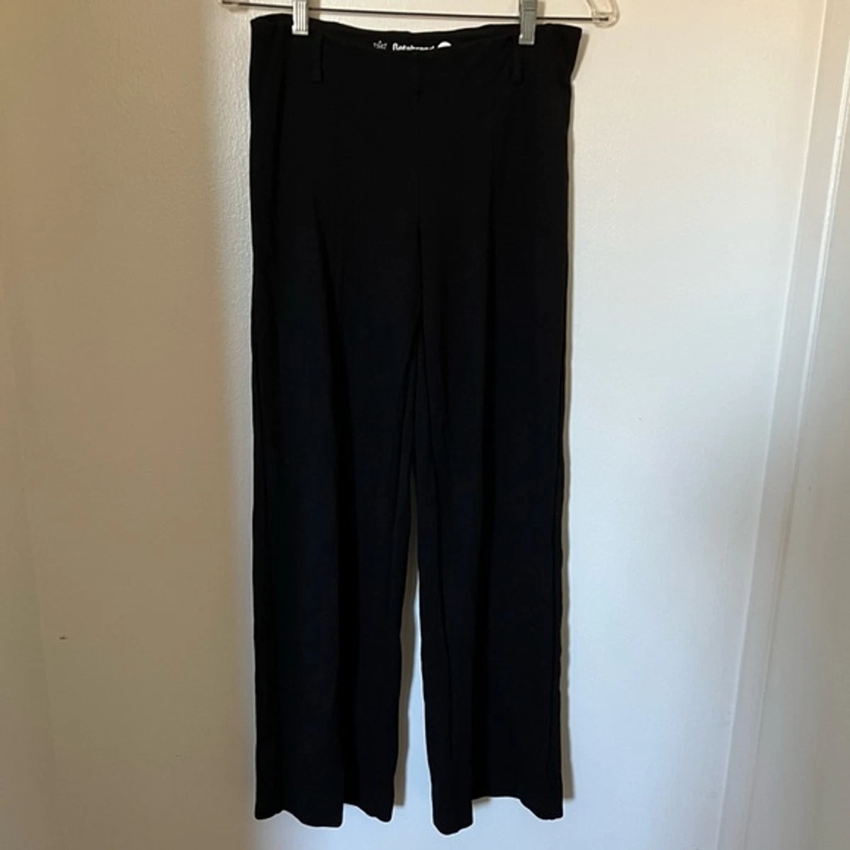 Betabrand wide leg black pull on dress pants trousers yoga size