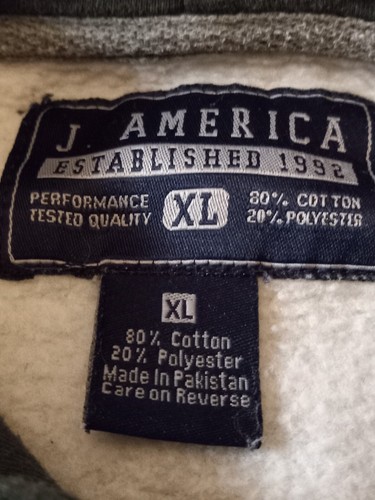 VTG J.America Rolling Rock "33" Beer Cotton Pullover Hoodie XL Rare - Picture 2 of 5
