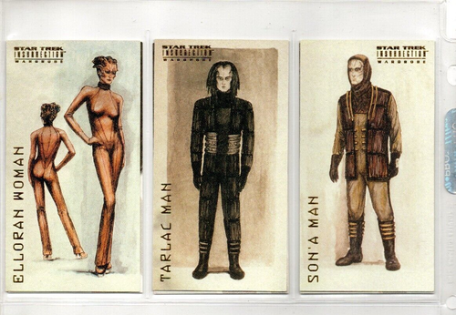 Juego de 9 cartas de persecución de armario de Star Trek Insurrection W1- W9 - Imagen 2 de 2