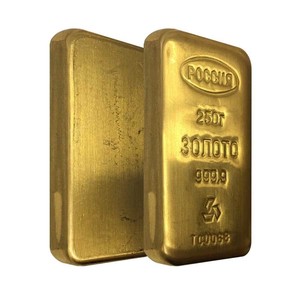 250-gram-Russia-Gold-Bar-9999-Fine-w-Assay