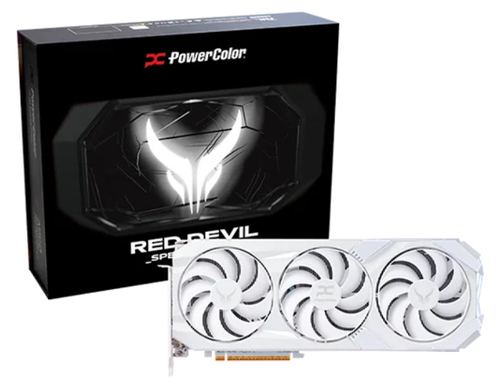 PowerColor Radeon RX 9070 XT OC Red Devil Spectral White 16GB GDDR6 1xHDMI 3xDP - Bild 1 von 7