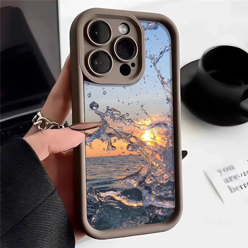 Case For iPhone 16 Pro Max 15 14 11 12 13 Mini XR XS 8 Wave Pattern Phone Cover - Picture 7 of 8