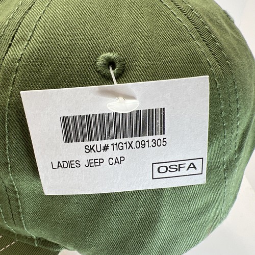 JEEP Cotton Women’s Baseball Cap Olive Green Pink Embroidered Log Size Fit All - Picture 6 of 7