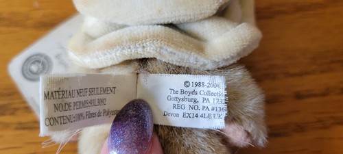 Boyds Bears I'm Goldie 4" Tan with Beige Hat Pink Flower Heirloom Series Tags - Bild 9 von 16