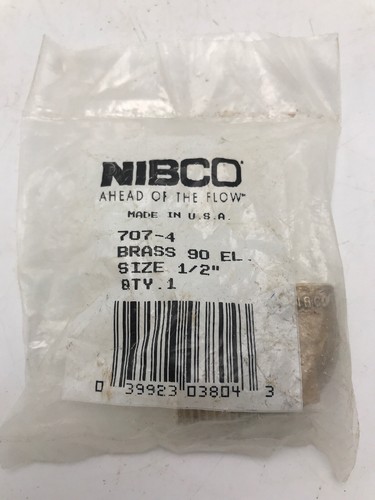 Codo de 90 grados de latón NBCO C7074 1/2 1/2" NOM C x 1/2" MNPT - Imagen 2 de 2