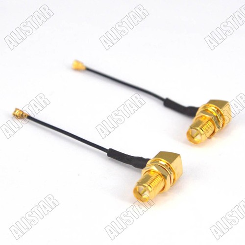 10 cables RP-SMA hembra ángulo recto a Ufl/IPX 1,13 para dron multicóptero 6" - Imagen 2 de 3