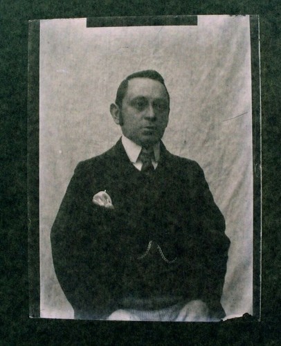 Antique Glass Negative "Male Portrait" 1800-1900s 10.7x8.2cm #1.41 - Picture 1 of 3