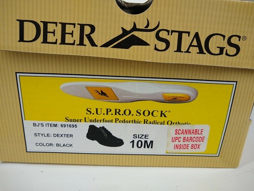 Deer Stags Dexter 10M Black Men's Work Shoes New - Picture 12 of 12