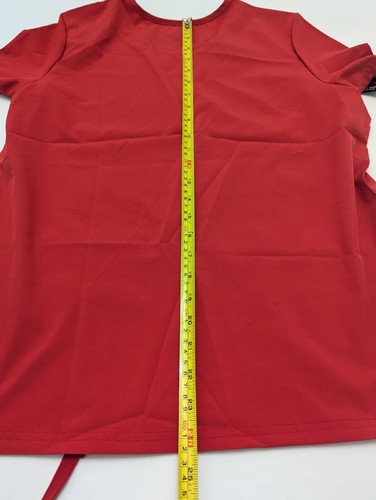 Natural Uniforms Women's M Cool Stretch V-Neck Top and Cargo Pant Red - Picture 4 of 9