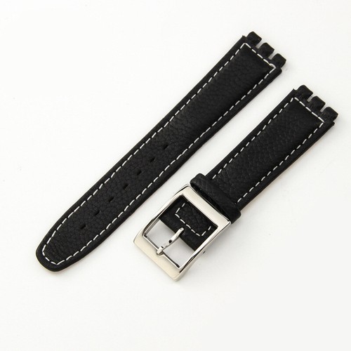 For Swatch Genuine Leather Strap Ycs Yas Ygs Bracelet 17mm Concave Interface - Picture 19 of 21
