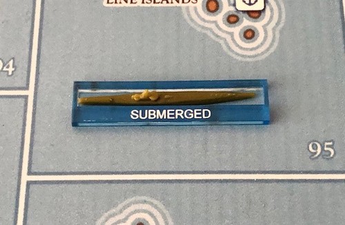 Marcador submarino sumergido de piezas/piezas Axis & Allies (x5) AC039-TB - Imagen 2 de 3