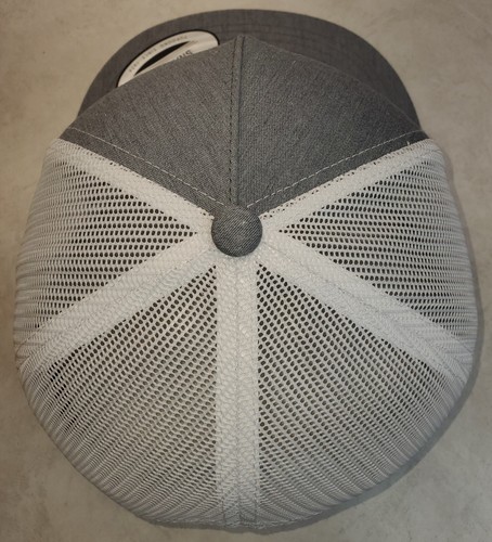 DEKALB SEED Patch on Yupoong 6006 Classic Trucker Hat Snapback Heather/White - Picture 5 of 9