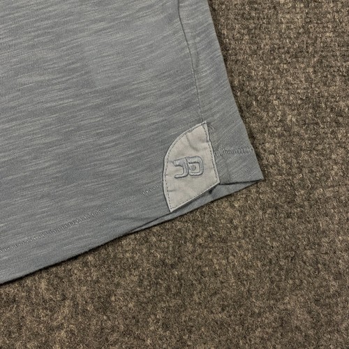 Joe's Jean Essential Curved Hem Slub T-Shirt Adult XXL Light Blue Casual Mens - Picture 7 of 14