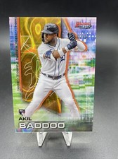 AKIL BADDOO RC 2021 Bowman's Best Gold LAVA REFRACTOR #60/75 - JERSEY NUMBER RC!