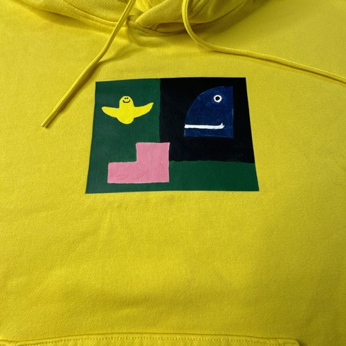Adidas Shmoo Skateboarding Marc Gonzales Pullover Hoodie (hk9878) Yellow Size XL - Picture 3 of 11