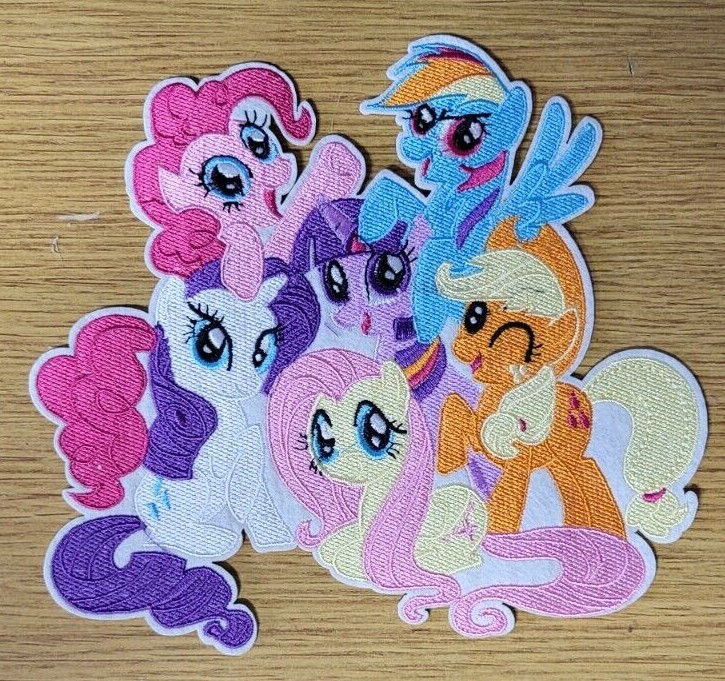 My Little Pony Herd grande toppa ricamata alta 7 1 2 pollici (toppa giacca)