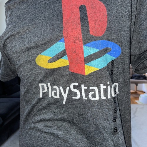 Play Station Gray Graphic Short Sleeve T Shirt Size Small Brand New With Tags - Picture 5 of 7