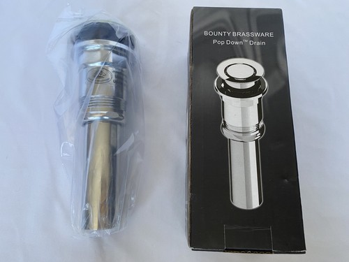 Bounty Brassware 1-1/4” Pop-Down Drain Assembly Top Finished Antique Brass - Picture 2 of 12