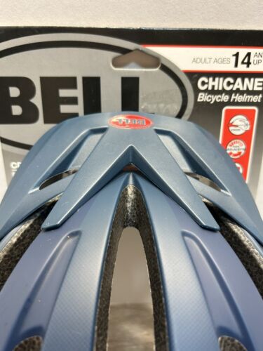 Bell Chicane Adult Bike Helmet, Navy Blue & Red, For Ages 14+ - Picture 2 of 10