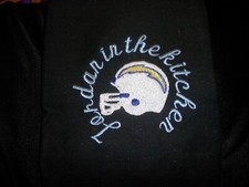 Personalized Embroidery Baby Blanket Charger Football Helmet