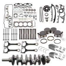2.4L Engine Rebuild Piston Gasket Timing Kit - Crankshaft Rods For Toyota 2RZ-FE