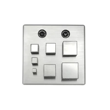 Square Shape Disc Cutter with Set of 7 Punches Size 4mm-16mm