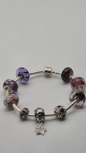 Pandora Herz Armband mit 9 Pugster, European & Dangle Charm, s.  - Bild 7 von 7