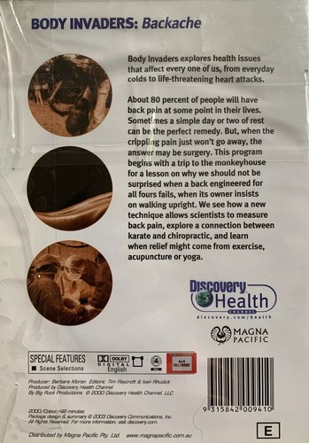 Doco DVD: Discovery Health The Body Invaders - Backache - Picture 2 of 3