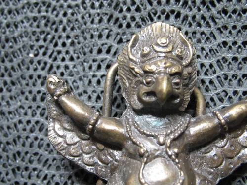 HINDU GOD DEITY GARUDA CUT OUT HIPPIE BELT BUCKLE! VINTAGE! RARE! 1970s! USA! - Picture 3 of 11