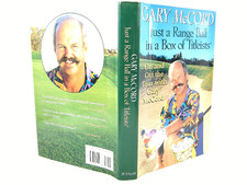 Just a Range Ball in a Box of Titleists by Gary McCord, HC GD+ 1ST 'FLAT SIGNED'