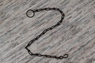Vintage Handmade Heavy Iron Candler Lamp Pot Hanging Chain Farm Barn Rustic 46"