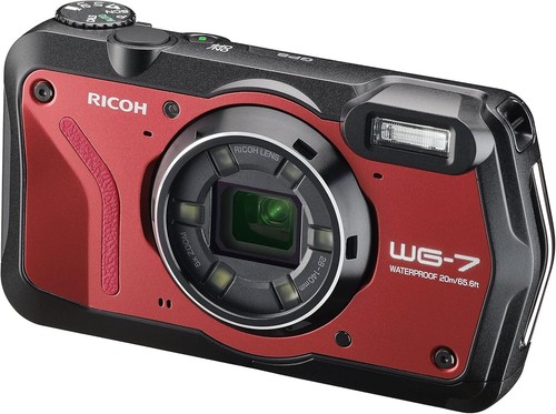 RICOH WG-7 Compact Digital Camera Red Dustproof waterproof shockproof Tough new - Picture 3 of 7