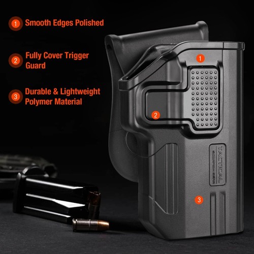 Tactical Scorpion Gear Polymer Paddle Level II Holster Fits Byrna SD, LE and XL - Picture 5 of 12