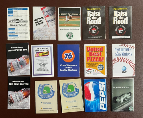 Lot of Seattle Mariners Pocket schedules - 33 total - 1991-2014 - no dupes - Picture 2 of 6