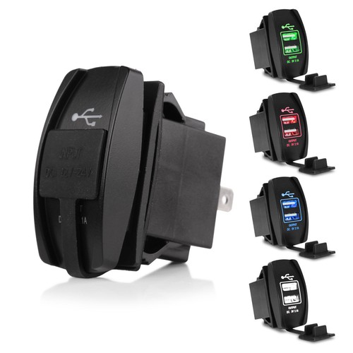 USB 12V Ciggy Merit Engel Sockets Volt Amp Meter suit car boat tinnie caravan - Picture 10 of 76