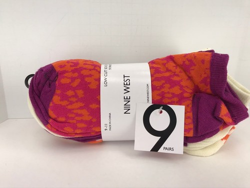 Women's NINE WEST by Macys BRIGHT COLORS low cut Socks - 9 Pack - $36 MSRP - Picture 2 of 11