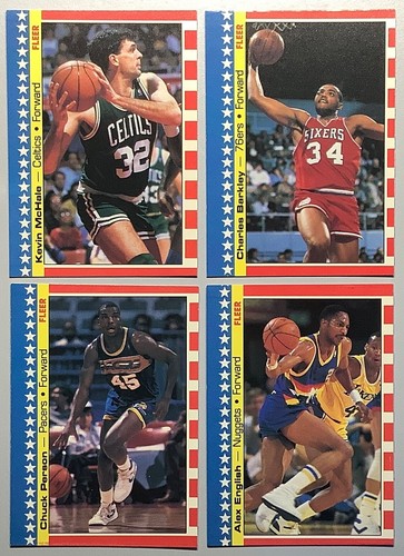 1987 Fleer Basketball Starter Set (79/132) mit Aufklebern (4/11), NM-MT mit #9 Barkley - Bild 6 von 7