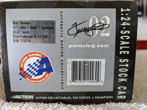 Ryan Newman #12 2002 Ford Autograph Sony Mobile 1 Alltel 1/24 Diecast Action - Picture 8 of 12
