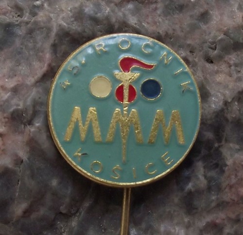 1975 Slovakia International Marathon Running Race MMM Kosice Athletics Pin Badge - Picture 1 of 2