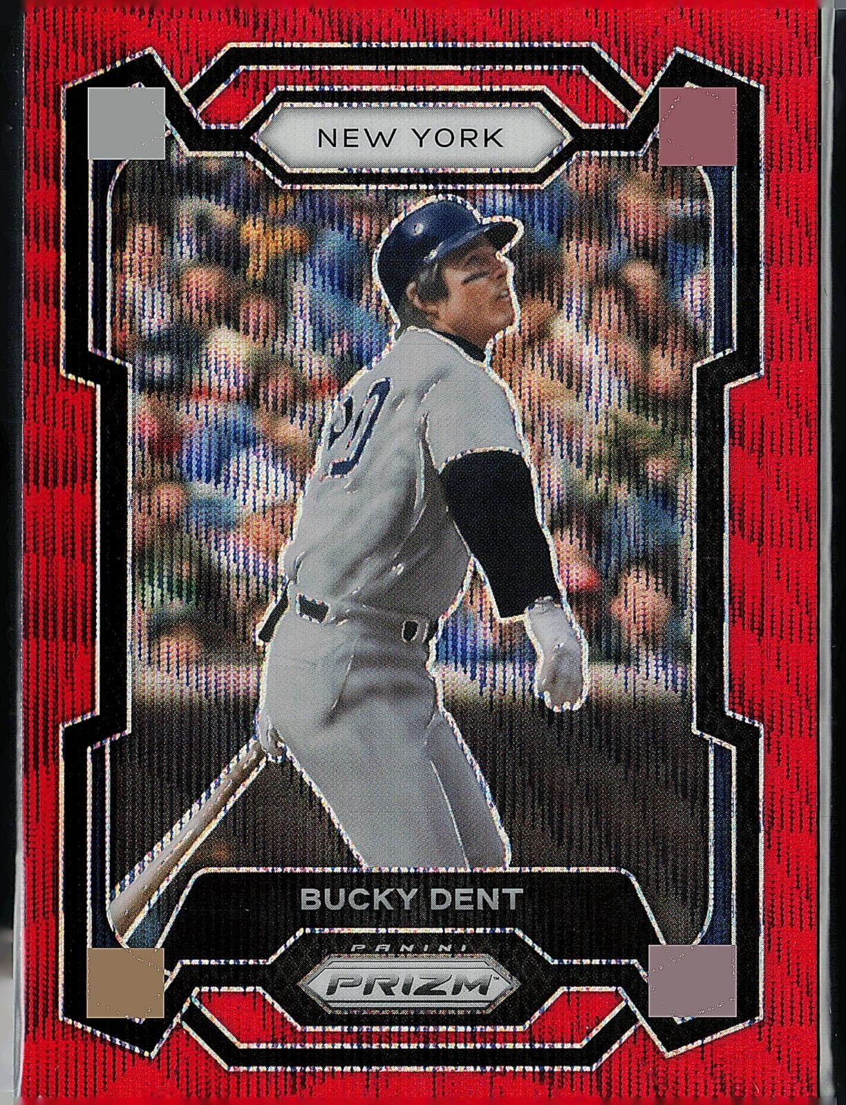 2024 Panini Prizm Ruby Wave #4 Bucky Dent, New York Yankees