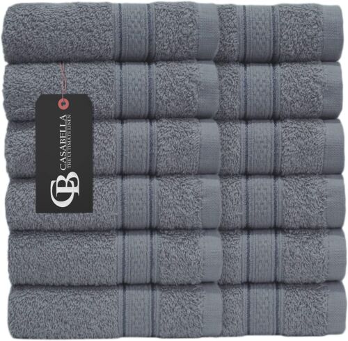 12 Stück 100% Baumwolle Gesichtstücher Handtücher Waschlappen 550 g/m² - Bild 13 von 15