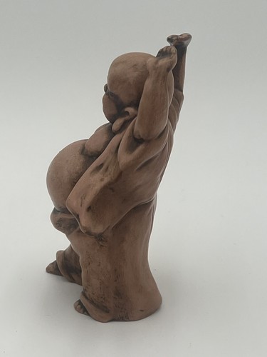 Vintage Buddha / glücklich lachend lächelnd Keramik Statue - Bild 3 von 7
