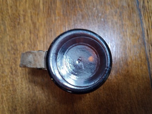 Siesta Ware Chef w/BBQ Items Amber Glass Mug w/Wooden Handle - Bild 6 von 6